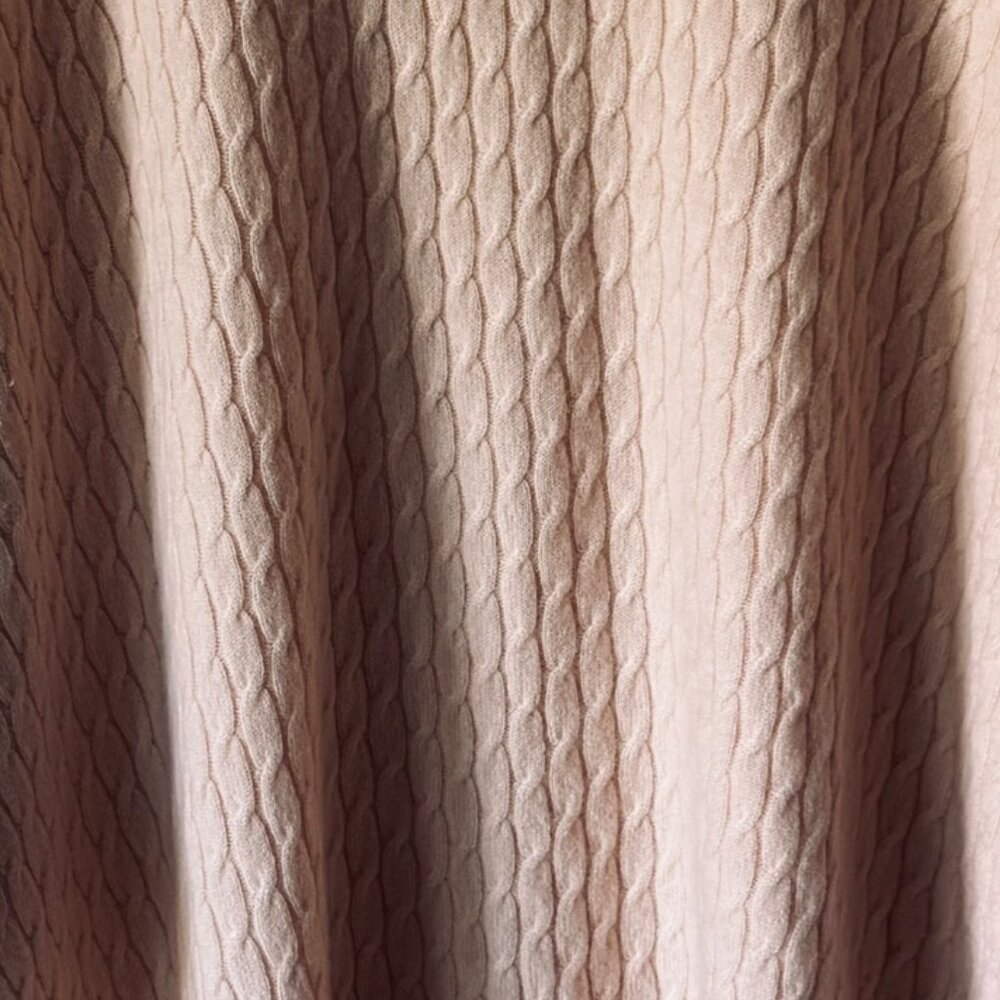 Eskandar Diamond Trellis Cashmere Sweater Oversized Boxy Lightweight Pale pink - Picture 3 of 16